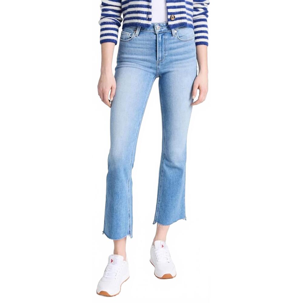 NEW PAIGE claudine swap meet jeans in blue
